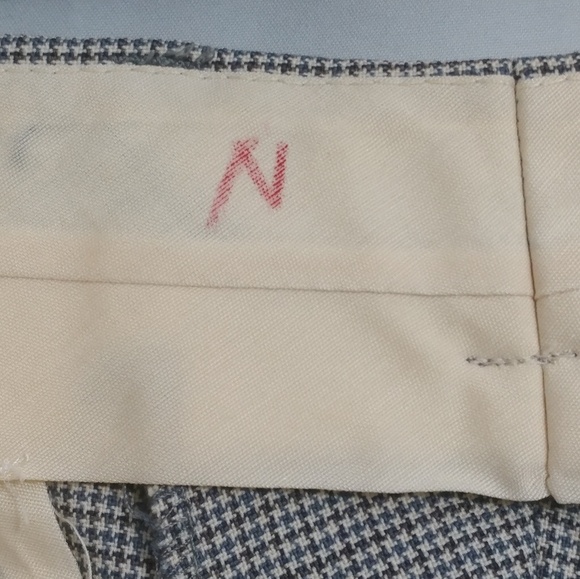 Vintage Holt Renfrew Mens Wool Houndstooth Pants - Picture 6 of 8